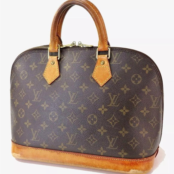 Authentic Louis Vuitton Alma Monogram Hand Bag Purse - Picture 10 of 11